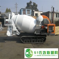 供應履帶式拖拉機可以加裝5方砂漿攪拌罐