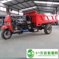 時風同款農用柴油三輪車價格表 柴油馬力翻斗自卸2噸三輪車
