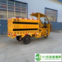 小型電動(dòng)三輪高壓清洗車 小型灑水車配備250公斤高壓水槍沖洗定制