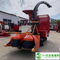 半自動大型履帶式青儲機 飼料粉碎青儲機價格