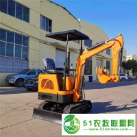 新款18型履帶式小挖機迷你挖掘推土機小場地施工*靈活便捷