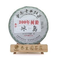 云南普洱茶餅早春300年樹(shù)齡純料冰島七子餅茶葉普洱餅生茶357g