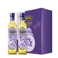 中糧福臨門營養(yǎng)家亞麻籽油750ml*2瓶裝食用油