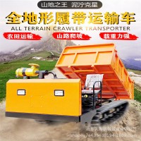 自卸式爬山虎翻斗車小型山地工程農(nóng)用濕地水田1234噸 履帶運輸車