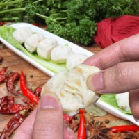 潮實潮汕特產蝦丸 麻辣燙 燒烤 打邊爐 關東煮食材 易煮 冷凍批發(fā)