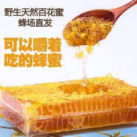 蜂場現(xiàn)貨百花巢蜜一件代發(fā)土蜂蜜成熟蜜百花巢蜜