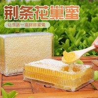 蜂場現(xiàn)貨荊條蜂巢蜜批發(fā)散裝土蜂蜜500g成熟蜂巢蜜