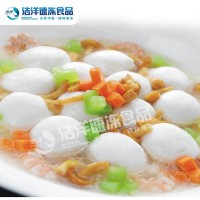 廠家直供 浩洋深海魚丸冷凍魚丸香港咖喱魚蛋火鍋燒烤肉丸關(guān)東煮