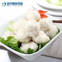廠家直供 浩洋深海墨魚丸冷凍魚丸香港咖喱魚蛋火鍋肉丸關(guān)東煮