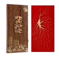 東北長(zhǎng)白山人參禮盒 木質(zhì)龍牌山參禮盒 吉林特產(chǎn)林下參帶盒送禮袋