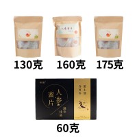 人參蜜片長(zhǎng)白山新鮮蜂蜜參片東北吉林特產(chǎn)即食鮮參蜜片袋裝