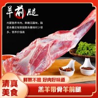 蒙譽廠家貨源錫盟草地羊內(nèi)蒙羔羊帶骨羊前腿 燒烤食材500g鮮羊腿