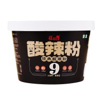 程校長經(jīng)典升級款紅薯酸辣粉195克大桶裝9包料速食沖泡即食代餐粉